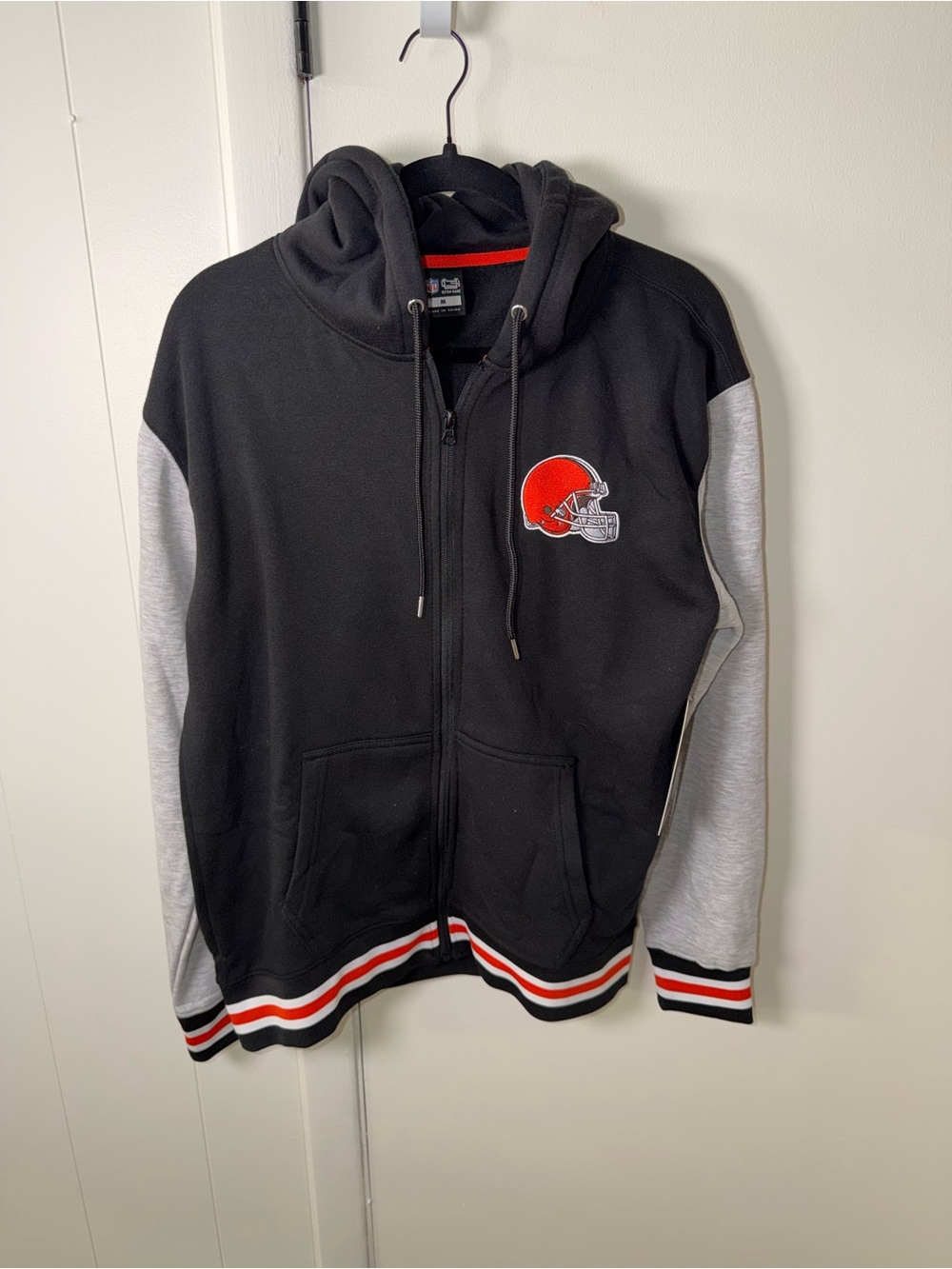 Cleveland Browns | Ultra Game Zip Hoodie | Black/Gray | Men’s M | NWT
